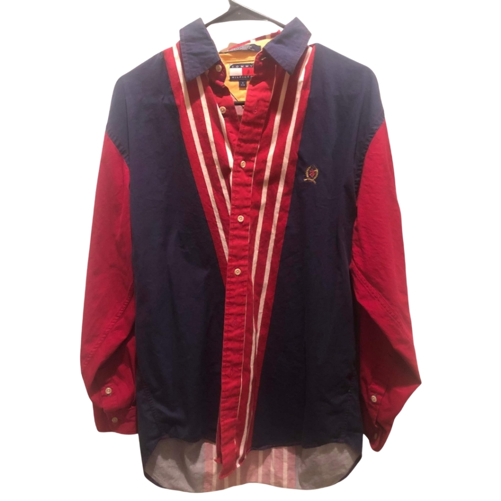 Vintage Tommy Hilfiger Long Sleeve Polo w/Crest Logo